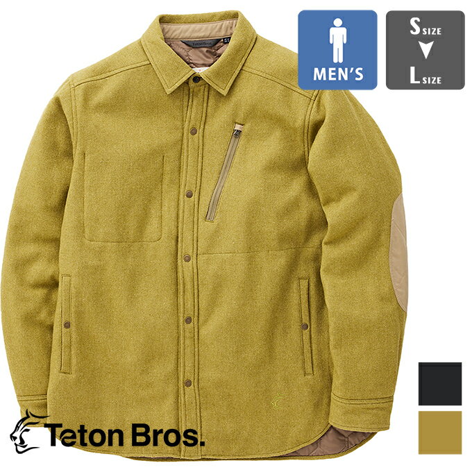   K7 Insulated Shirt K7 インシュレイティド 長袖シャツ TB233-65M / Teton Bros. ティートンブロス ウールシャツ 長袖シャツ Farallon Plain Shirt メンズ 毛七 けしち アウトドア 秋冬 2023AW