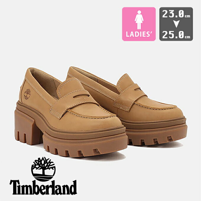  レディース エバリー ローファー シューズ ライトベージュ EVERLEIGH LOAFER SHOE 02A2ME6 / ティンバーランド ローファー スリッポン 革靴 シューズ レディース ウィメンズ ストリート　カジュアル 定番 2024SPRING