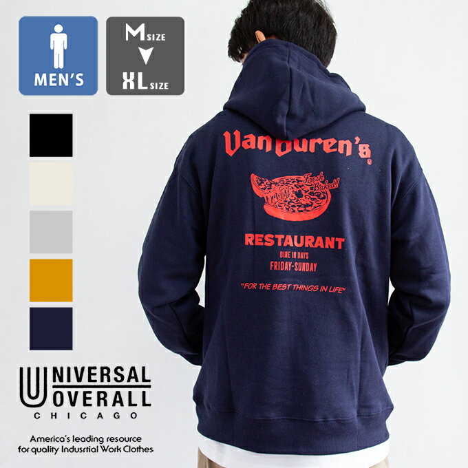   SWEAT HOODIE PIZZA ピザ ロゴ プリント スウェット パーカー U2333214-A / パーカー フーディー プルオーバー スウェット 長袖 裏起毛 ゆったり リラックスフィット ユニセックス 2023AW