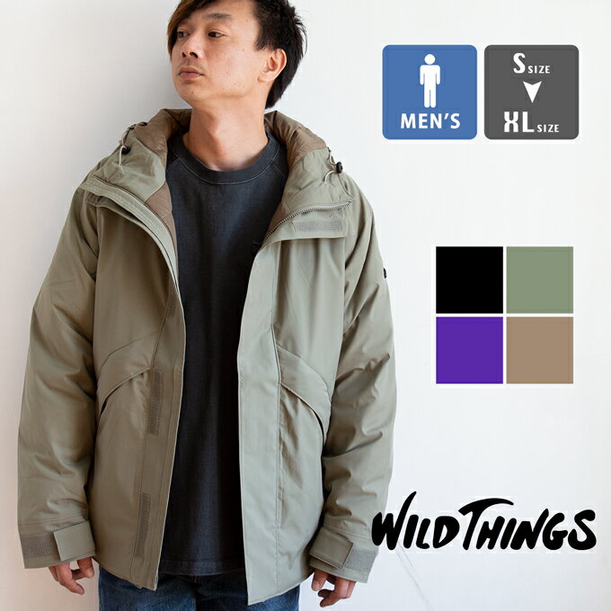 【冬SALE!!】【 WILDTHINGS ワイルドシングス 】 モーション デナリ ジャケット WT21109AD / ワイルドシングス ダウン ジャケット パーカー フーディー アウター メンズ 冬 ダウンジャケット 撥水パーカー アウトドア ジャケット 20AW