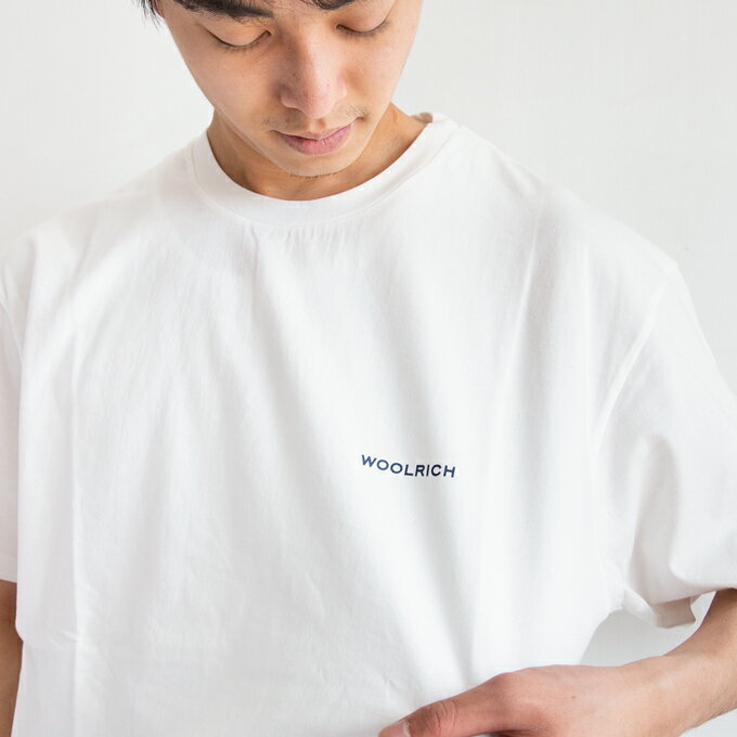 【夏割!!】【 WOOLRICH ウールリッチ 】 AIR SIGNAL TEE エアシグナル バックプリント 半袖Tシャツ WJTE0025R / tシャツ プリントt 半袖 クルーネック 丸首 プリント カジュアル シンプル 春夏 メンズ woolrich tシャツ ウールリッチ tシャツ 21SS