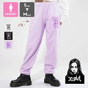  MY EMOTIONS SWEAT PANTS X-girl マイエモーション スウェット パンツ 105233031020 / X-girl エックスガール スウェットパンツ スウェット パンツ ウエストゴム フェイス ロゴ ボトムス レディース ズボン 2023AW