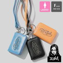 【 X-girl エックスガール 】 OVAL LOGO BUCKLE COIN & CARD CASE オーバル バックル ロゴ コイン アンド カード ケー...