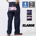 【SALE 】 【 XLARGE エクストララージ 】 GRAFFITI DENIM PANTS XLARGE グラフィティ デニム パンツ 101224031005 / XLARGE エクストララージ デニムパンツ ジーンズ ボトムス パンツ グラフィック刺繍 ルーズ カジュアル ストリート 2AW