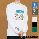 【 XLARGE エクストララージ 】 TWO OF A KIND L/S TEE XLARGE ラバープリント 刺繍 グラフィック 長袖 Tシャツ 101231011007 / xlarge Tシャツ ラージ ロンT メンズ レディース ユニセックス 長袖 プリントTシャツ 刺繍 春夏 23SS 23SPRING