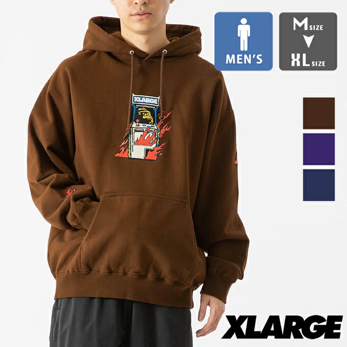 【 XLARGE エクストララージ 】 ARCADE GAME LOGO HOODED SWEATSHIRT XLARGE アーケードゲーム ロゴ 101233012012 / xlarge パーカー フーディー スウェット エクストララージ メンズ トップス…