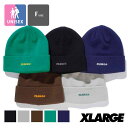 【 XLARGE エクストララージ 】 OLD ENGLISH BEANIE XLARGE オールド イングリッシュ ロゴ ビーニー ニット キャップ 101233051007 / XLARGE エクストララージ ニット キャップ ニット帽 ビーニー 冬素材 帽子 オールド ロゴ ユニセックス 2023AW /