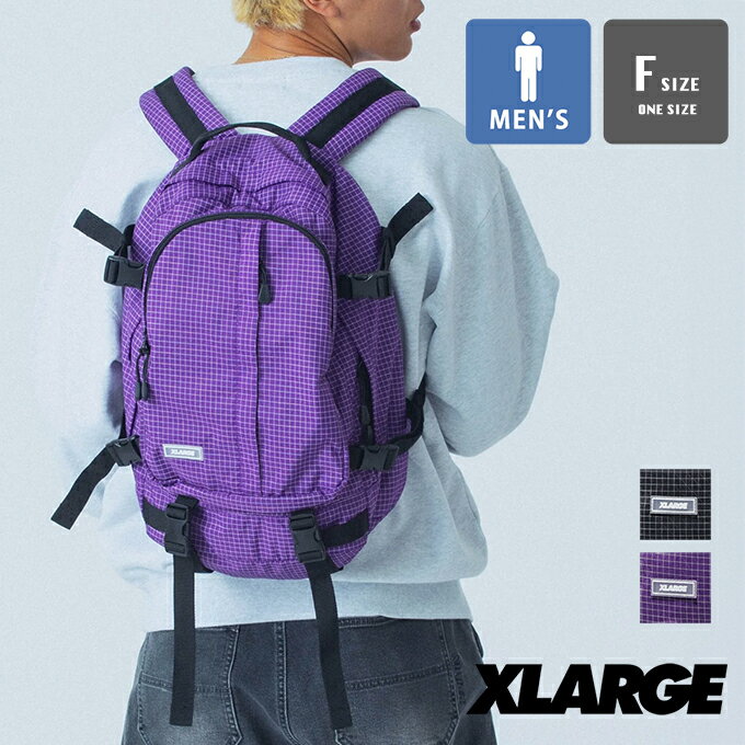 【 XLARGE エクストララージ 】 STANDARD LOGO PATCHED RIPSTOP DAYPACK スタンダード ロゴ パッチド ..