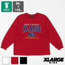 【 XLARGE KIDS エクストララージ キッズ 】 カレッジロゴ 長袖Tシャツ 9441201 / 男の子 男児 子供服 ベビー トドラー ロンT ロングスリーブTシャツ カットソー 9441201EC 2024SPRING