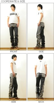 KOJIMA GENES(児島ジーンズ) Baboon Combo Work Pants バブーン コンボ ワーク パンツ デニム 切り替え 5ポケット チノパン アメカジ ストリート ミリタリー バイカー バイク 作業着 DIY 大工 日本製 国産 インディゴ ヒッコリー ストライプ 【RNB-1225】