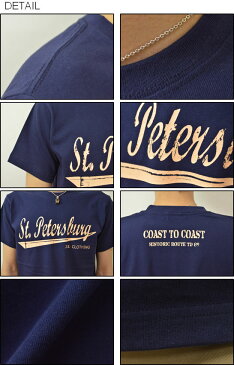 『St. PETERSBURG』 JEANSBUG ORIGINAL PRINT T-SHIRT オリジナルセントピーターズバーグ アメカジプリント 半袖Tシャツ シンプル 英字 スポーツ メンズ レディース 大きいサイズ ビッグサイズ対応 【ST-PETER】