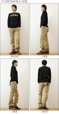 (ロンT)『ARMY』 JEANSBUG ORIGINAL 長袖 Tシャツ オリジナル アーミー ミリタリー プリント Tシャツ メンズ レディース 大きいサイズ ビッグサイズ対応 丸胴 クルーネック 袖リブ インナー アメリカ 陸軍 米軍 シンプル 英字 ロゴ 白 黒 【LRT-ARMY】