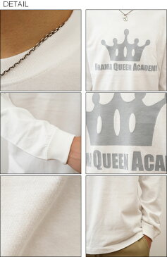 (ロンT)『QUEEN』 JEANSBUG ORIGINAL 長袖 Tシャツ オリジナル アメカジ プリント Tシャツ メンズ レディース 大きいサイズ ビッグサイズ対応 丸胴 クルーネック 袖リブ インナー 王冠 クラウン カレッジ 白 黒 【LRT-QUEEN】