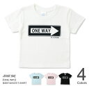 （キッズTシャツ）『ONE WAY』 オリジナル プリント キッズ 半袖 Tシャツ 親子ペア 子供服 ジュニア ベビー 男の子 女の子 兄弟 お揃い 親子 ペアルック リンクコーデ 孫 出産祝い プレゼント ギフト 90 100 110 120 130 140 150 160 ピンク 水色 黒 