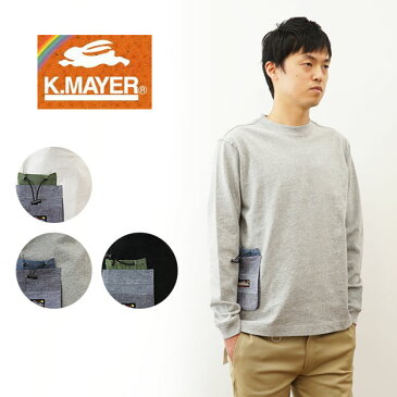 KRIFF MAYER（クリフメイヤー） TOUGH TEE クージー ポケット タフ ロンTEE タフT メンズ レディース ロンT 長袖 Tシャツ ポケT 袖リブ 厚手 丈夫 インナー シンプル アメカジ ストリート アウトドア キャンプ フェス 山登り 自転車 黒 白 グレー オフホワイト 【2035107】