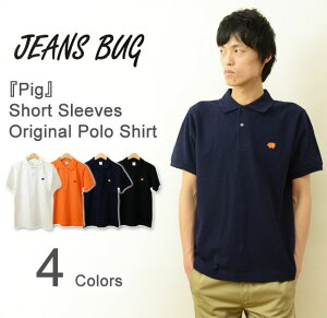 OPݥġˡPig JEANSBUG ORIGINAL POLO-SHIRT ꥸʥ ݥȻɽ Ⱦµݥ ڥ ֥ ԥå ᥫ åȥ   ǥ 礭 ӥåб ӥ OPPL-PIG