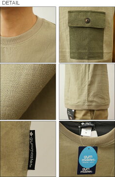 gym master(ジムマスター) 麻 レーヨン TEE メンズ レディース 半袖 Tシャツ ポケT フラップ ポケット アメカジ アウトドア キャンプ 釣り 自転車 山登り 登山 海 川 ビッグ 大きい オーバー サイズ シルエット リブ 素材 クルーネック 涼しい 黒 ブラック 【G621644】