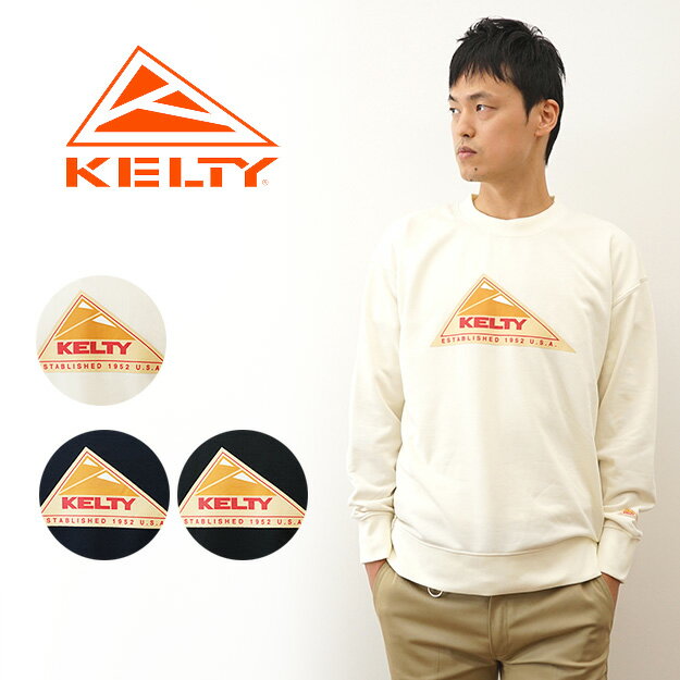 KELTY（ケルティ） リラックス ヴィンテージ ロゴ クルー KELTY RELAXED VINTAGE LOGO CREW スウェット トレーナー メンズ レディース オーバーサイズ ビッグシルエット ドロップショルダー アウトドア キャンプ アメカジ ストリート 登山 山登り 【KE21213003】