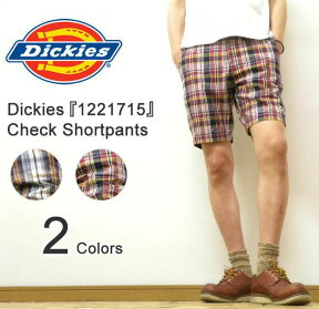 Dickies（ディッキーズ） Check Shortpants 麻混紡素材 チェック柄 ショートパンツ 膝丈ショーパン ハーフパンツ ワークパンツ チノパンツ 【1221715】