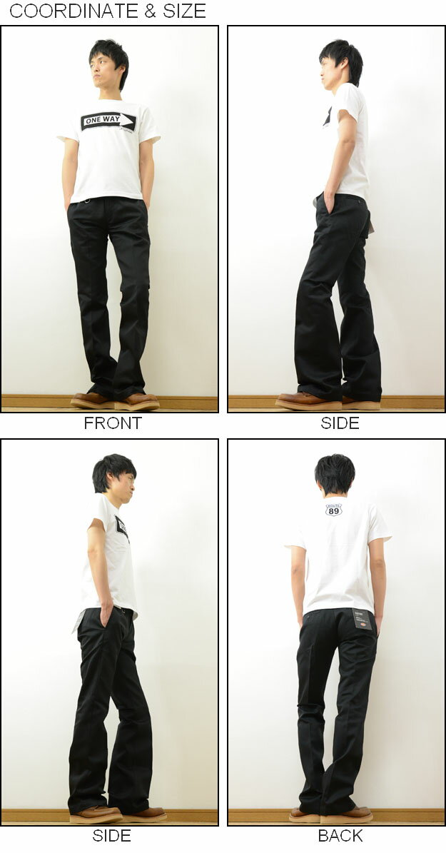 Dickies（ディッキーズ） Lowrise Work Flare ローライズ ワークフレア ブーツカット ワークパンツ メンズ チノパンツ 作業着 ゴルフ 東北 限定 店舗 別注 モデル 【171M40M101】【旧UM2874】