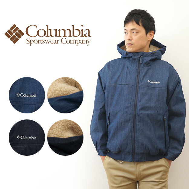 Columbia（コロンビア） Loma Vista Denim Sherpa Jacket ロマビスタ デニム シェルパ ジャケット 裏地 ボア フリース 使い 中綿 ジャケット メンズ レディース アウター ブルゾン マウンテン パーカー アウトドア キャンプ 山登り 冬 防寒 撥水 通勤 通学 【PM0483】