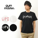 gym master（ジムマスター） SUPER Tee スーパー Tシャツ ティーシャツ メンズ レディース 発泡プリント おもしろい ユニーク デザイン ロゴ 覆面レスラー プロレスラー 少林寺 格闘家 筋肉 体操 おじさん 親父 おやじ アウトドア キャンプ 黒 白 ブラック 【G892688】