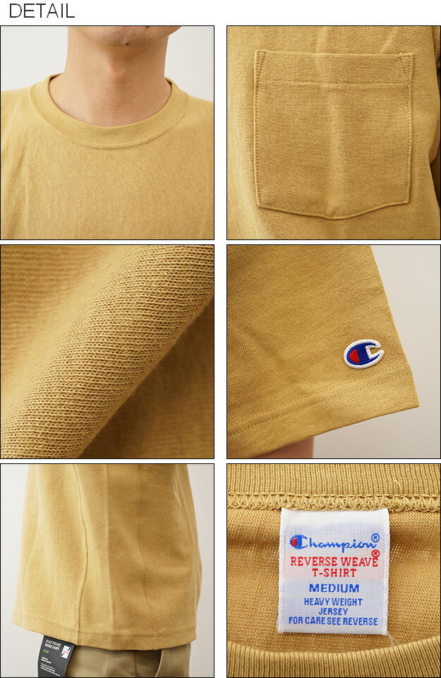 Champion（チャンピオン） リバースウィーブ ショートスリーブ ポケット Tシャツ ...