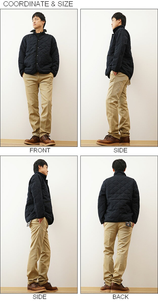Allowed to Unfold（アロウドトゥアンフォールド） 中綿 キルティング シャツ ジャケット メンズ スナップボタン ポケット アウター カバーオール アウトドア キャンプ アメカジ 通勤 通学 保温性 大人 大きい サイズ XL 2L 黒 ブラック ベージュ ネイビー 【0704-27410】 jeansbug-10004979 JEANS BUG(ジーンズバグ) サンプル画像2