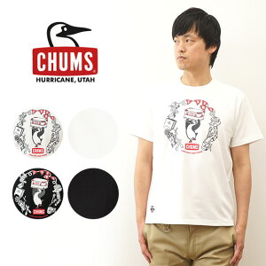 CHUMS（チャムス） Cannot Waiting Camp Tシャツ 半袖 メンズ ティーシャツ キャンプ アウトドア テント服 おしゃれ アメカジ ストリート ファッション 速乾 登山 山登り 釣り ペンギン ブービーバード ブランド ロゴ 大きい サイズ XL レディース 白 黒 【CH01-2191】