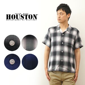 HOUSTONʥҥ塼ȥ ֥ å    Ⱦµ å 礭  XL 2L ᥫ ꥫ ȥ꡼ ߥ꥿꡼ 奢 ץ󥫥顼 ߥ 졼 Х  ֥å ͥӡ OMBRE CHECK ALOHA SHIRT 40988