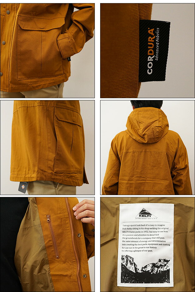 KELTY（ケルティ） Ansel Mountain Jacket アンセル マウンテン ジャケット メンズ レディース マンパ マウンテンパーカー ビッグシルエット オーバーサイズ ウインドブレーカー アウター 大きい サイズ XL アウトドア キャンプ 登山 ロゴ 黒 ブラック 【KE23213114】 jeansbug-10005270 JEANS BUG(ジーンズバグ) サンプル画像3