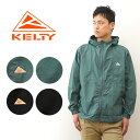 KELTY（ケルティ） Wind Parka 撥水 ウィンド パーカー ジャケット マンパ マウンテンパーカー メンズ レディース サイズ感 アウトドア キャンプ アウター ウインドブレーカー 山登り 登山 フェス 防水 レインスーツ フード シンプル 黒 緑 ブラック 【KE24113002】