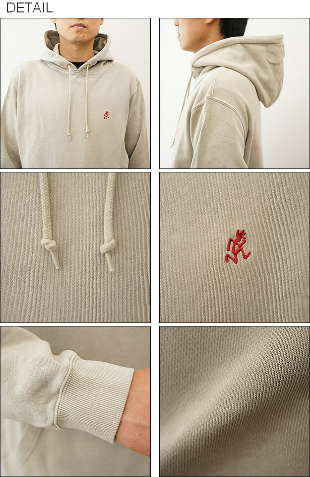 GRAMICCI（グラミチ） ワンポイント フーディー スウェット シャツ ONE POINT HOODED SWEATSHIRT パーカー メンズ レディース カップル 大きいサイズ 大きめ おしゃれ かわいい きれいめ 綿100 裏毛 タオル地 アウトドア キャンプ スポーツ 部屋着 春 秋 冬 【G303-FT】 jeansbug-10004877 JEANS BUG(ジーンズバグ) サンプル画像2