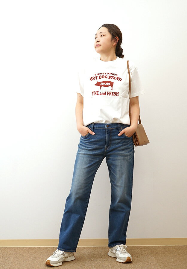 BIG JOHN（ビッグジョン） STRAIGHT LEG レディース メンズ ストレートレッグ ジーンズ デニム ジーパン パンツ ストレッチ シンプル 股上深め 仕事 伸縮性 伸びる 柔らかい 履き心地 動きやすい ジップフライ 日本製 【MML104K】