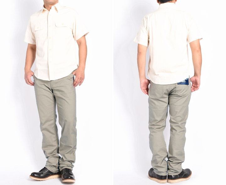 エドウィン EDWIN 【涼】403 COOL FLEX クールフレックス 綿麻ストレッチ レギュラーストレート パンツ グレンチェックベージュ E403CA-416