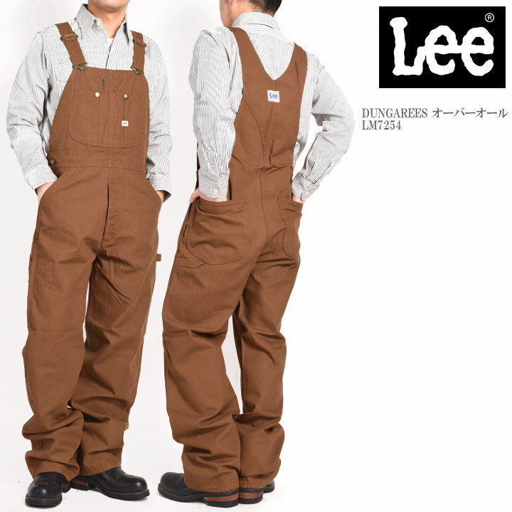 LEE リー DUNGAREES 日本製 ブラウンダック オーバーオール LM7254-1168