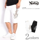 ノートン NORTON ショートパンツ(ハーフパンツ) ロゴ総刺繍 ストレッチ チェックジャカード ショーツ 242N1904B(4)