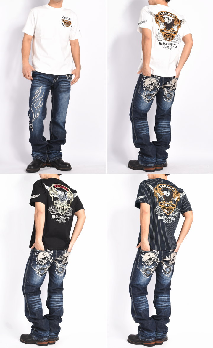 バンソン VANSON Tシャツ イーグル&エ...の紹介画像2