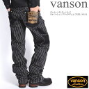 バンソン ジーンズ メンズ バンソン VANSON デニム ペインターパンツ ウォバッシュ×ブラックデニム NVBL-301-B【再入荷】