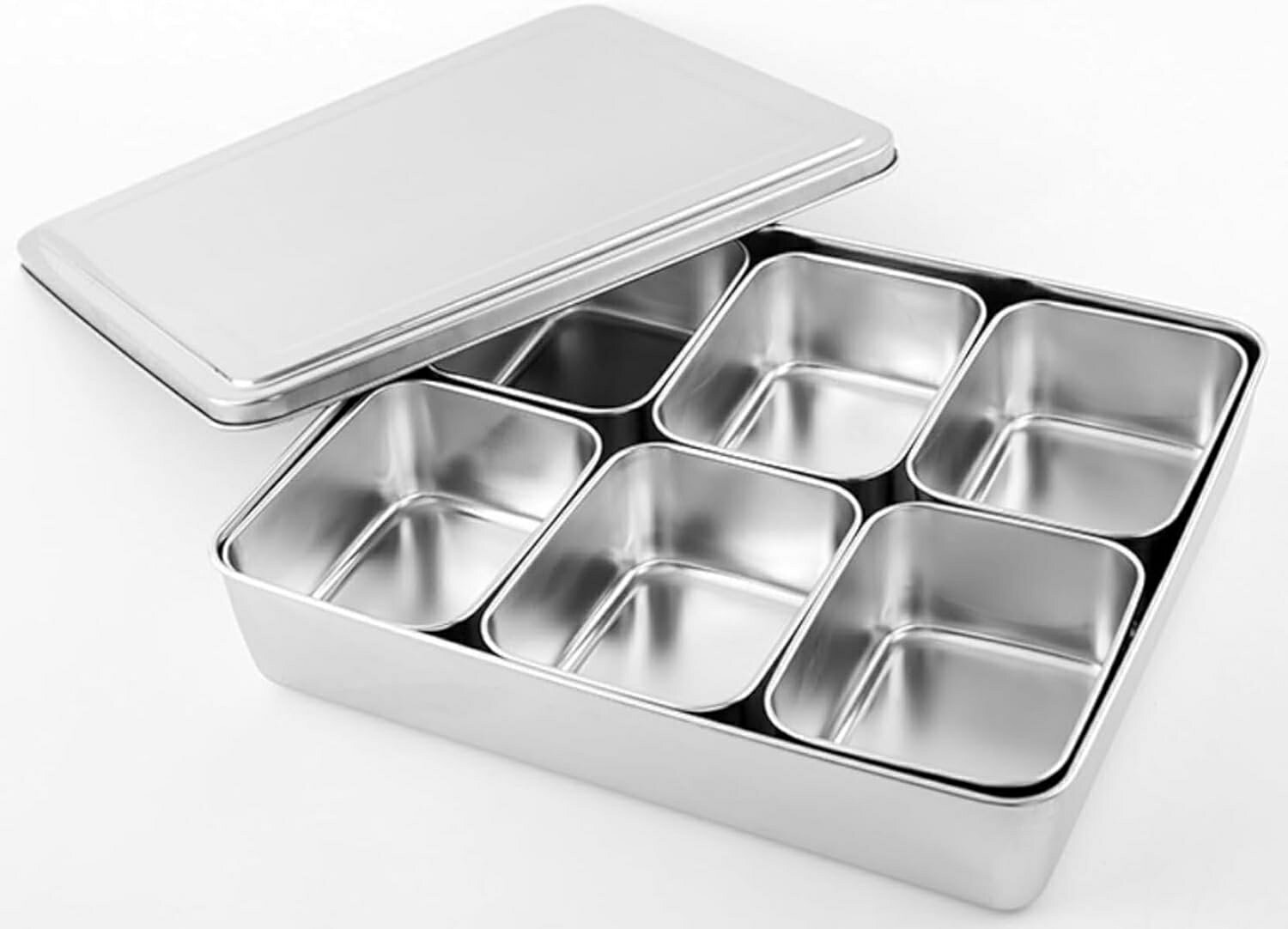 テンレス 深型パット 中子 バット ヤクミ入れ 保存容器 調味料入れ 調味料入れ 薬味入れ 調味料容器 ス..