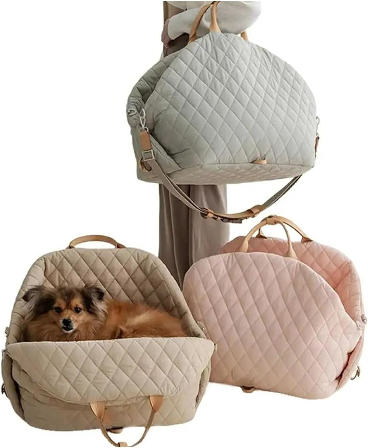 【避難用】 ペットキャリーバッグ 移動可能な犬猫用キャリーバッグ 折りたたみ式ペットトートバッグ ペットバッグ 外出用バッグ 小型犬用抱っこ紐 小型犬用トートキャリー 跳ね出し防止 犬用ショルダーバッグ 小型犬用