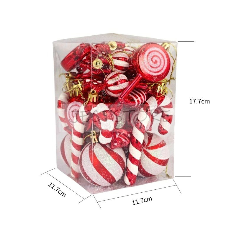 JECTSTOREのクリスマス飾り Christmasオーナメントクリスマス飾り ピンク レッド オーナメント クリスマスツリー 飾り クリスマスツリー パーティー装飾 ラメが落ちない 30p ツリートップ ボール フィニアル ホワイト ピンク ゴールド レッド 北欧 おしゃれ｜アングル3