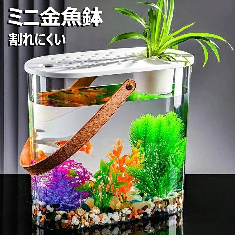 【商品コード】：y813842 【カラー】 ホワイト、ブラック type1【水栽培タイプ】、type2【土栽培タイプ】、type3【水栽培タイプ】、type4【水栽培タイプ】、type5【土栽培タイプ】、type6【水栽培タイプ】 素材：PET+PP 原産国 : 中国 【この商品について】 初心者向けセット、手軽にアクアリウムを楽しめます。 持ちやすいデザインなので水の交換がスムーズです。 高強度PET+PP素材を使用した大容量で持ち運べる水槽です。メダカや金魚、エビなど水生生物の観賞用にご使ください。 ※簡易包装となりますのでご理解の程よろしくお願いします。 ※手動測定による1〜3cmの測定偏差を許容してください。 ※モニターや光の効果が異なるため、実際の色は写真の色と若干異なる場合があります。 ※仕様・デザインは改良のため予告なく変更することがあります。【商品コード】：y813842 【カラー】 ホワイト、ブラック type1【水栽培タイプ】、type2【土栽培タイプ】、type3【水栽培タイプ】、type4【水栽培タイプ】、type5【土栽培タイプ】、type6【水栽培タイプ】 素材：PET+PP 原産国 : 中国 【この商品について】 初心者向けセット、手軽にアクアリウムを楽しめます。 持ちやすいデザインなので水の交換がスムーズです。 高強度PET+PP素材を使用した大容量で持ち運べる水槽です。メダカや金魚、エビなど水生生物の観賞用にご使ください。 ※簡易包装となりますのでご理解の程よろしくお願いします。 ※手動測定による1〜3cmの測定偏差を許容してください。 ※モニターや光の効果が異なるため、実際の色は写真の色と若干異なる場合があります。 ※仕様・デザインは改良のため予告なく変更することがあります。