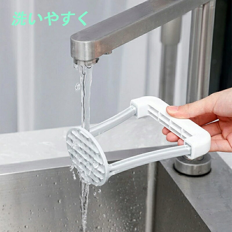 【商品コード】：y220150 ジャガイモ潰し器。使い便利なステンレス製泥押し器。 簡単かつ迅速に食品を切るため使いやすいデザイン。 丈夫なステンレスで作られており、衛生的で健康的です。 持ちやすいハンドルデザイン、入れても手が痛くなりにくく、食材を潰しやすい。 通常のマッシャーとしての使用はもちろん、ツナ缶の油切りや、とうもろこし缶の水切りにも使用できる便利商品になりました。 カラー：ホワイト ●サイズ詳細等の測り方はスタッフ間で統一、徹底はしておりますが、実寸は商品によって若干の誤差(1cm〜3cm )がある場合がございますので、予めご了承ください。 ●製造ロットにより、細部形状の違いや、同色でも色味に多少の誤差が生じます。 ●パッケージは改良のため予告なく仕様を変更する場合があります。 ▼生地の特性上、やや匂いが強く感じられるものもございます。数日のご使用や陰干しなどで気になる匂いはほとんど感じられなくなります。 ▼同じ商品でも生産時期により形やサイズ、カラーに多少の誤差が生じる場合もございます。【商品コード】：y220150 ジャガイモ潰し器。使い便利なステンレス製泥押し器。 簡単かつ迅速に食品を切るため使いやすいデザイン。 丈夫なステンレスで作られており、衛生的で健康的です。 持ちやすいハンドルデザイン、入れても手が痛くなりにくく、食材を潰しやすい。 通常のマッシャーとしての使用はもちろん、ツナ缶の油切りや、とうもろこし缶の水切りにも使用できる便利商品になりました。 カラー：ホワイト ●サイズ詳細等の測り方はスタッフ間で統一、徹底はしておりますが、実寸は商品によって若干の誤差(1cm〜3cm )がある場合がございますので、予めご了承ください。 ●製造ロットにより、細部形状の違いや、同色でも色味に多少の誤差が生じます。 ●パッケージは改良のため予告なく仕様を変更する場合があります。 ▼生地の特性上、やや匂いが強く感じられるものもございます。数日のご使用や陰干しなどで気になる匂いはほとんど感じられなくなります。 ▼同じ商品でも生産時期により形やサイズ、カラーに多少の誤差が生じる場合もございます。