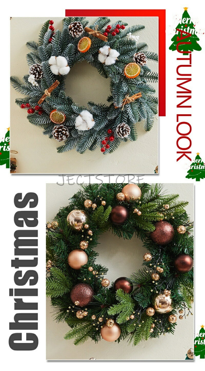 クリスマスリース おしゃれ 玄関 外 Xmas Christmas クリスマス装飾 造花 フラワー...