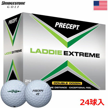 ブリヂストンゴルフ BRIDGESTONE GOLF プリセプト PRECEPT 2017 LADDIE EXTREME (ラディ エクストリーム) ボール 24球入(2ダース分)(USA直輸入品)