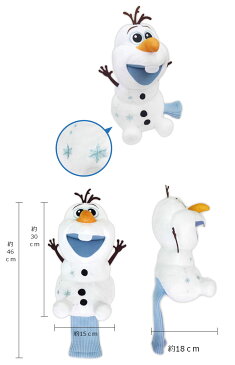 ゴルフ ヘッドカバー アナと雪の女王 キャラクター オラフ ドライバー用 H-292 ライト(LITE)