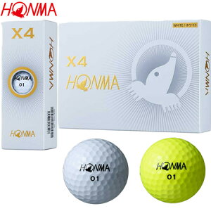 ホンマ 2019 X4 ウレタンカバー 4ピース ゴルフボール 本間ゴルフ honma 日本正規品【最安値挑戦】【激安ボール】