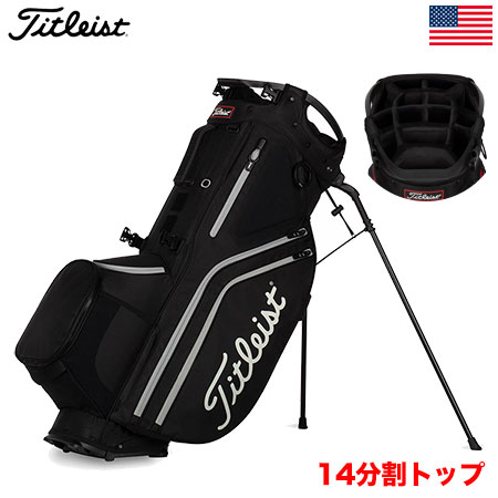 タイトリスト Hybrid 14 Stand Bag 14分割 スタンドキャディバッグ TB21SX14-02 Titleist 2021年モデル USA直輸入品