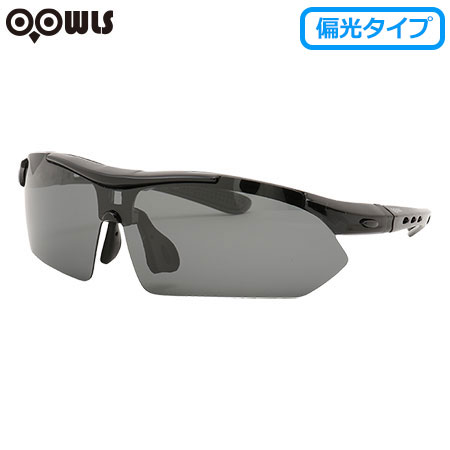 OOWLS ゴルフ用サングラス POLARIZED SUNGLASS BLACK-SMOKE 偏光タイプ JYPRF001 【ジーパーズオリジナル】